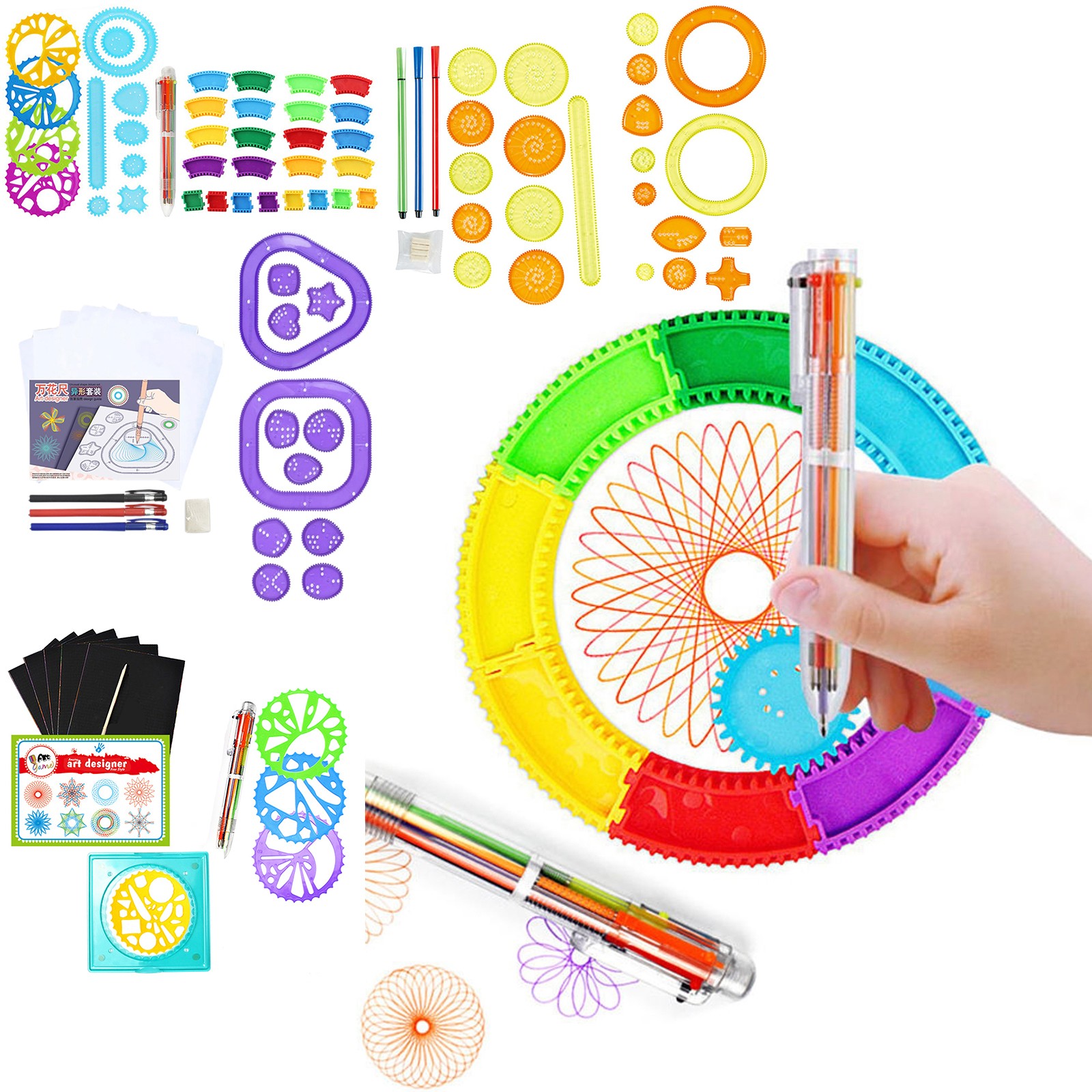 Kids Education Kit - 다채로운 스피로그래프 세트 어린이 마법 미술