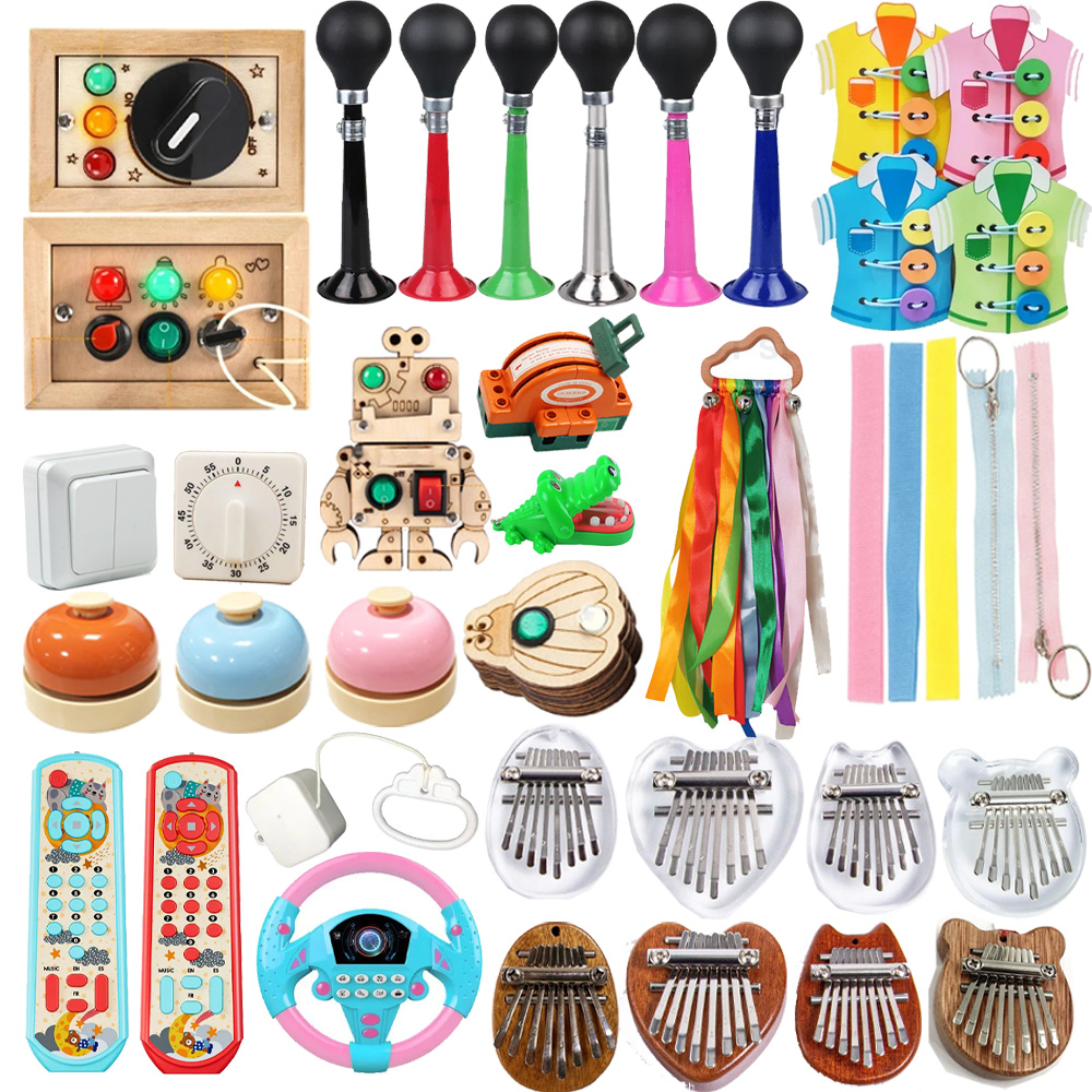 Kids Educational Box - 1개 DIY 몬테소리 비지보드 어린이 수제