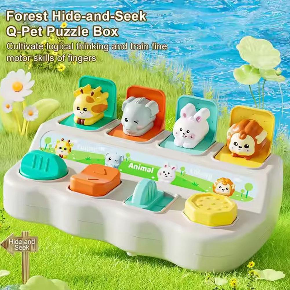 Kids Educational Box - 몬테소리 팝업 동물 장난감 및 학습