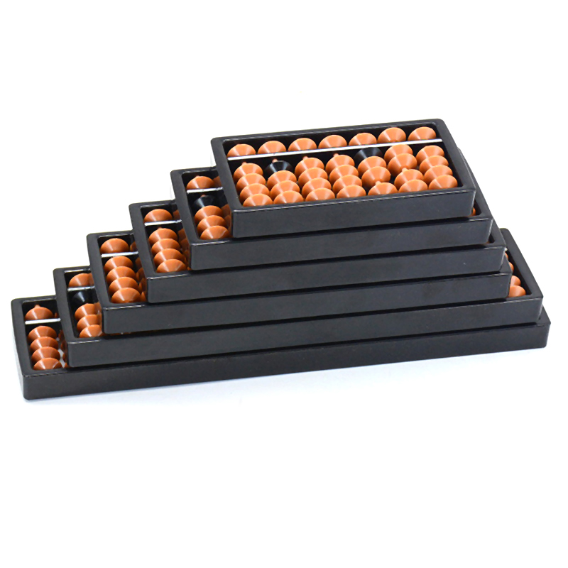 Abacus Counting Bead - 7/9/11/13/15/17자리 주판, 표준 갈색 구슬, 소로반