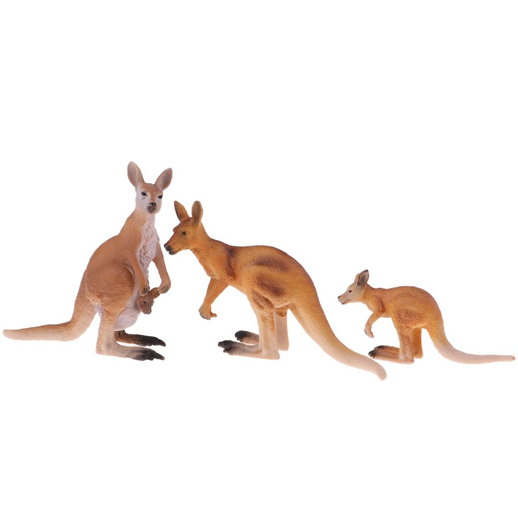 Kangaroo Kids Education - 현실적인 동물 액션 피규어 캥거루 가족
