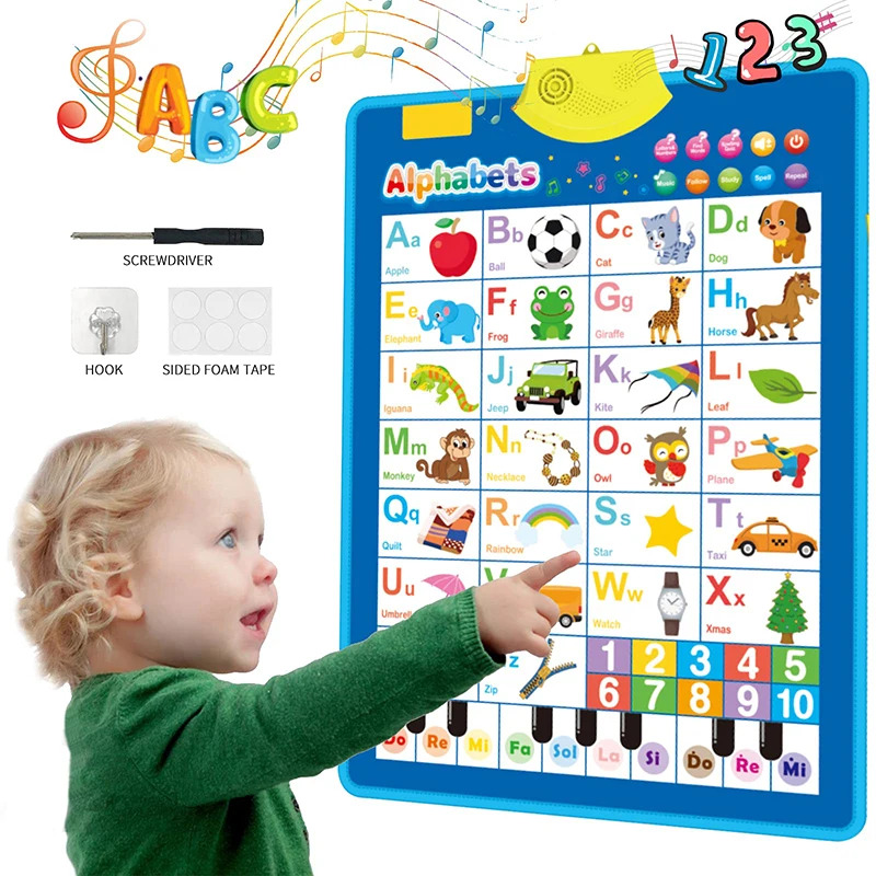 Kids Education Charts - 전자 영어 알파벳 벽 차트 말하기