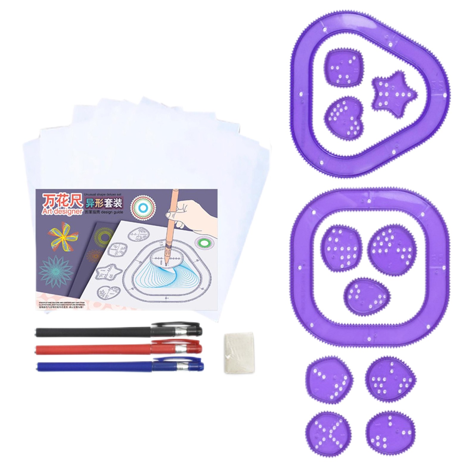 다채로운 스피로그래프 세트 어린이 마법 미술 드로잉 키 - Kids Education Kit 리뷰 및 가격