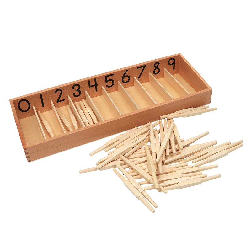 몬테소리 수학 재료 나무 스핀들 상자 어린이를위한 계산 - Kids Educational Box 리뷰 및 가격