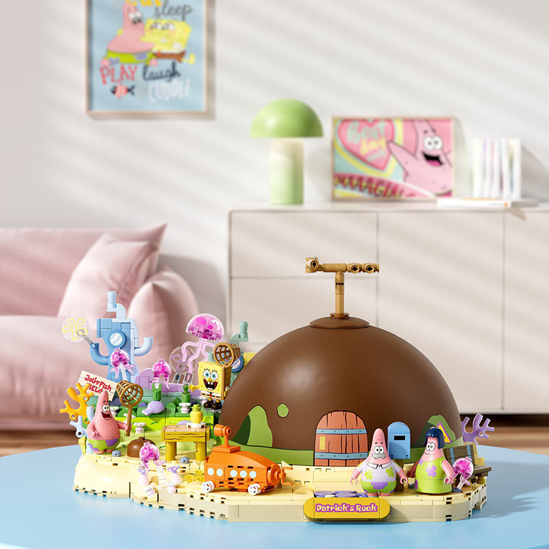 스폰지밥 패트릭 스타 록 하우스 블록 세트 창의적인 D - Kids Educational Box 리뷰 및 가격