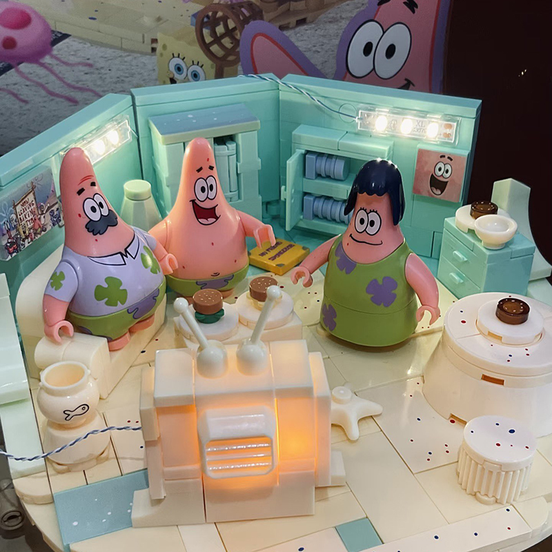 스폰지밥 패트릭 스타 록 하우스 블록 세트 창의적인 D - Kids Educational Box 리뷰 및 가격