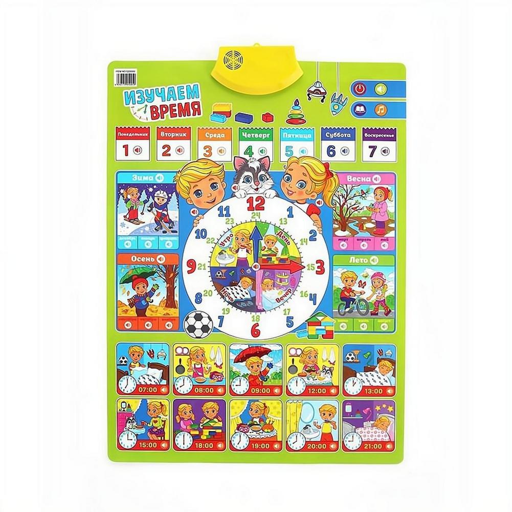러시아어 전자식 인터랙티브 알파벳 벽걸이 차트 말하는  - Kids Education Charts 리뷰 및 가격