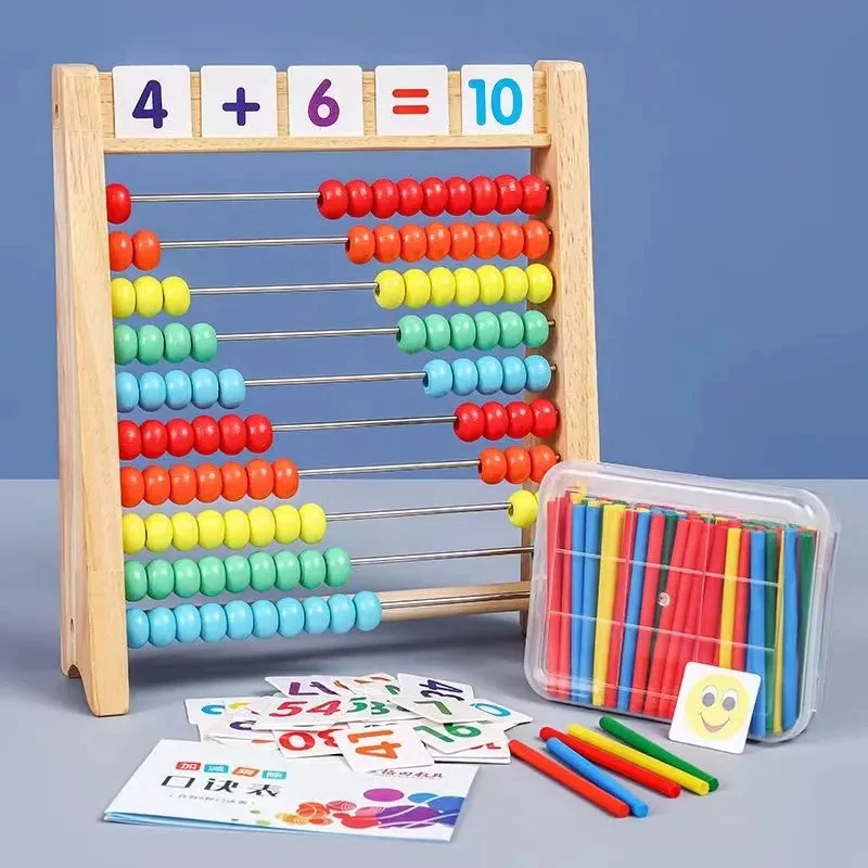 나무 계산 장난감 주판 몬테소리 교육 수학 장난감 어린 - Abacus Counting Bead 리뷰 및 가격