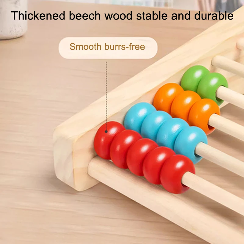 나무 계산 장난감 주판 몬테소리 교육 수학 장난감 어린 - Abacus Counting Bead 리뷰 및 가격