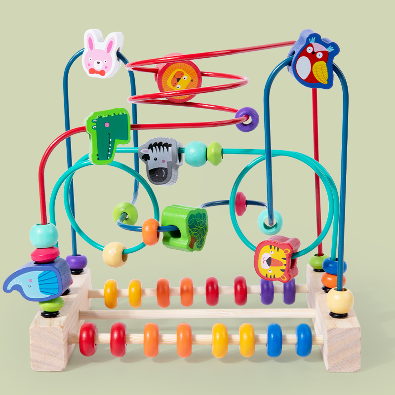 몬테소리 장난감 나무 롤러 코스터 구슬 미로 주판 수학 - Kids Educational Box 리뷰 및 가격