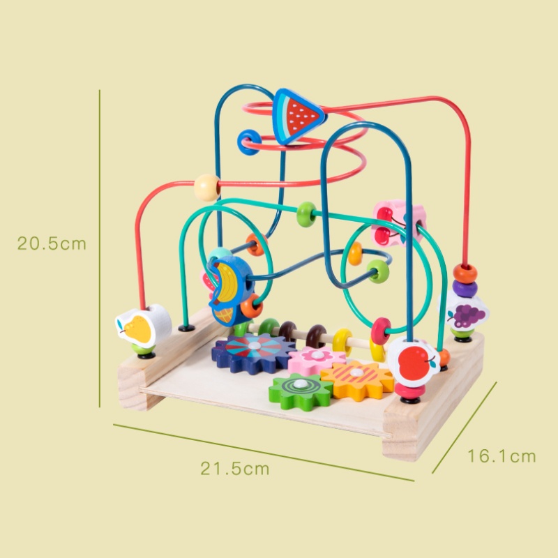 몬테소리 장난감 나무 롤러 코스터 구슬 미로 주판 수학 - Kids Educational Box 리뷰 및 가격