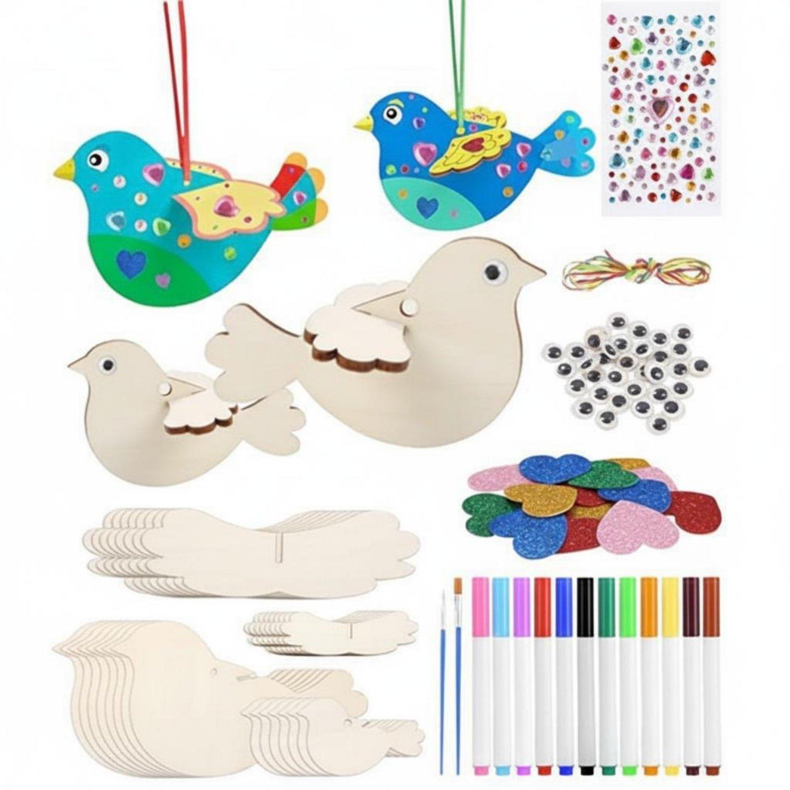 8개 3D 나무 새 공예 키트 교육용 장난감 나무 새  - Kids Education Kit 리뷰 및 가격