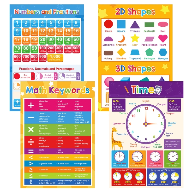 미취학 아동을 위한 다채로운 과일 야채 동물 학습 포스 - Kids Education Charts 리뷰 및 가격