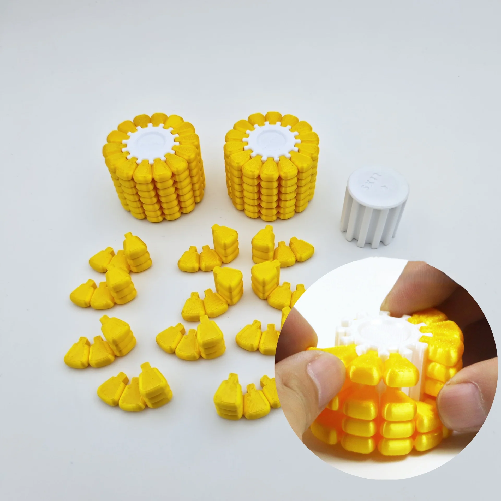 3D 프린팅으로 제작된 옥수수 모양의 매직 큐브 퍼즐  - Brain Teaser Cube 리뷰 및 가격