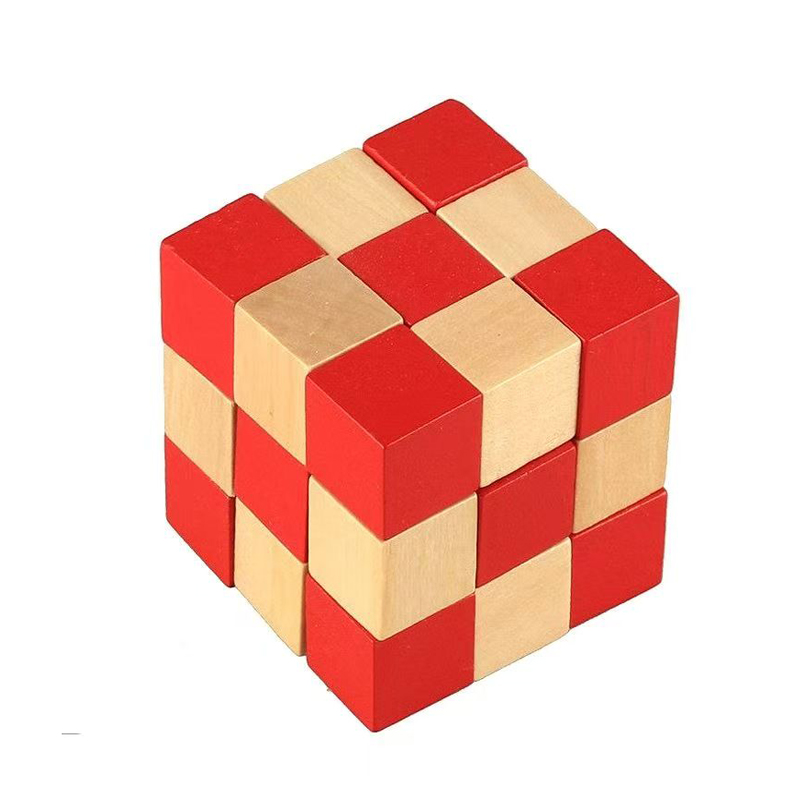 나무로 만든 뱀 모양 큐브 퍼즐, 논리력 훈련, 두뇌  - Brain Teaser Cube 리뷰 및 가격