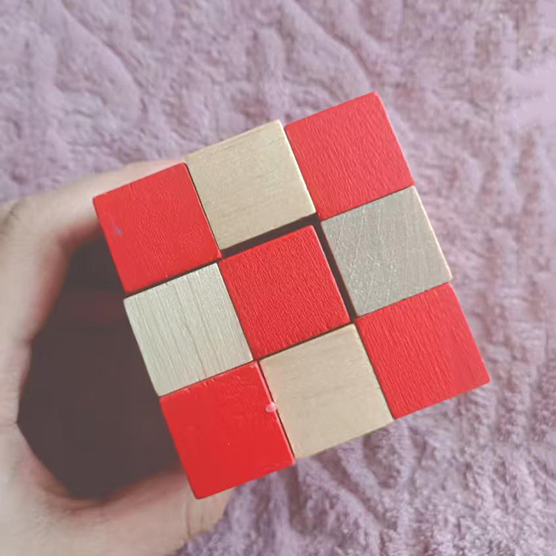 나무로 만든 뱀 모양 큐브 퍼즐, 논리력 훈련, 두뇌  - Brain Teaser Cube 리뷰 및 가격