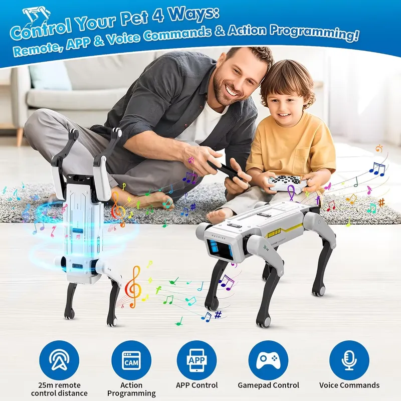 스마트 로봇 강아지 인터랙티브 STEM 장난감 음성 제 - Kids Education Program 리뷰 및 가격
