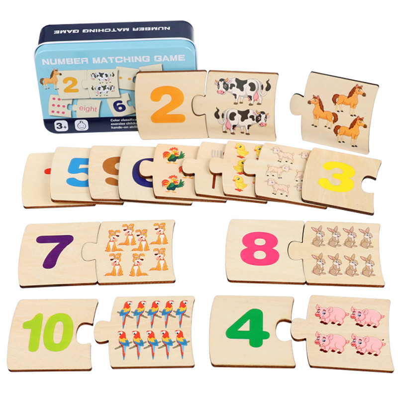 어린이 철제 상자 숫자 학습 나무 동물 음식 퍼즐 보드 - Kids Educational Box 리뷰 및 가격