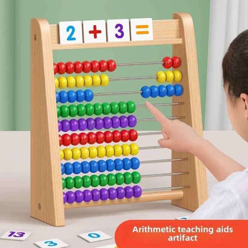 나무 주판 교육용 수학 장난감 어린이 무지개 구슬 숫자 - Abacus Counting Bead 리뷰 및 가격