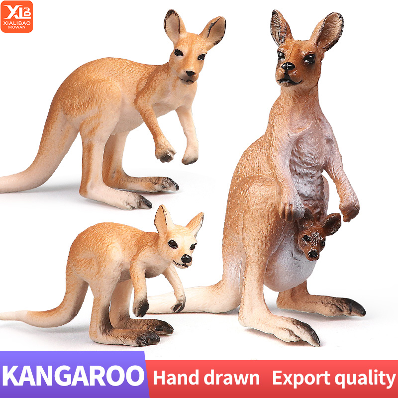 새로운 야생 동물 세계 캥거루 세트 솔리드 시뮬레이션  - Kangaroo Kids Education 리뷰 및 가격