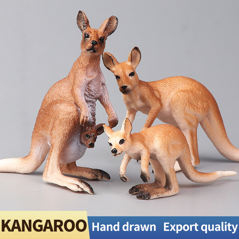새로운 야생 동물 세계 캥거루 세트 솔리드 시뮬레이션  - Kangaroo Kids Education 리뷰 및 가격