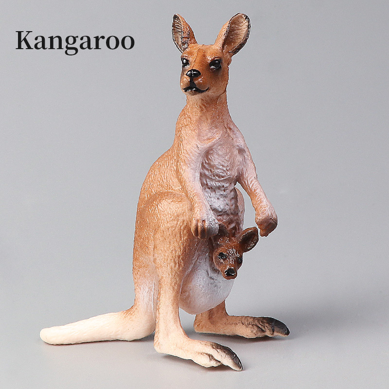 새로운 야생 동물 세계 캥거루 세트 솔리드 시뮬레이션  - Kangaroo Kids Education 리뷰 및 가격