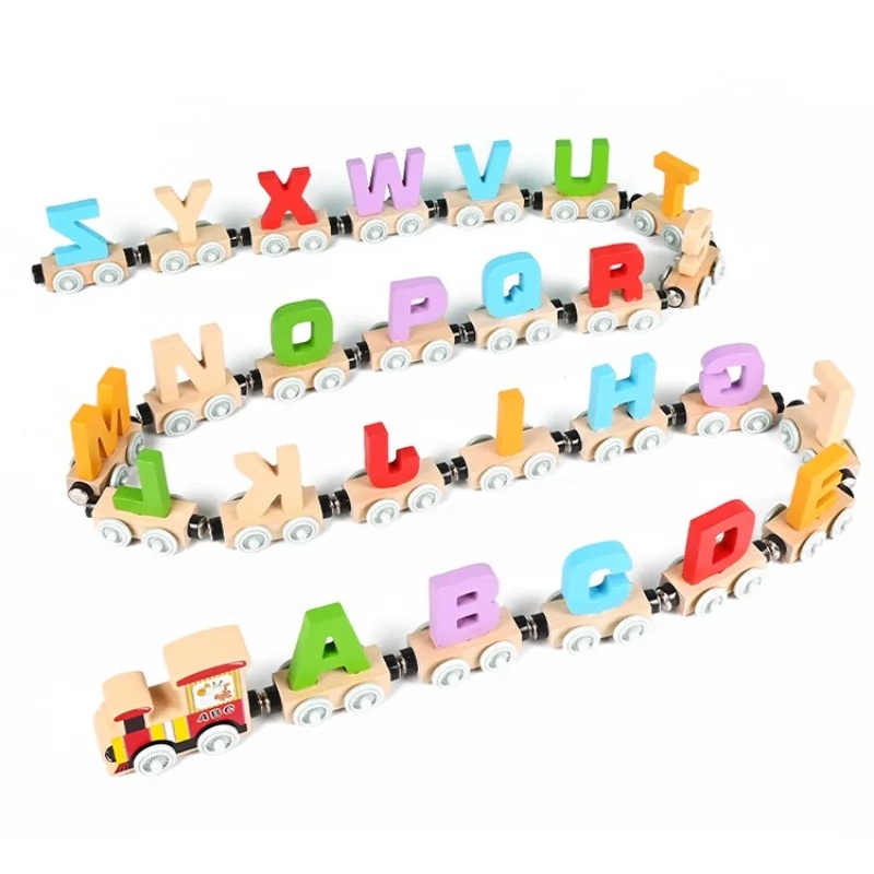 몬테소리 나무 기차 장난감 조기 교육 인식 알파벳 장난 - Kids Educational Box 리뷰 및 가격