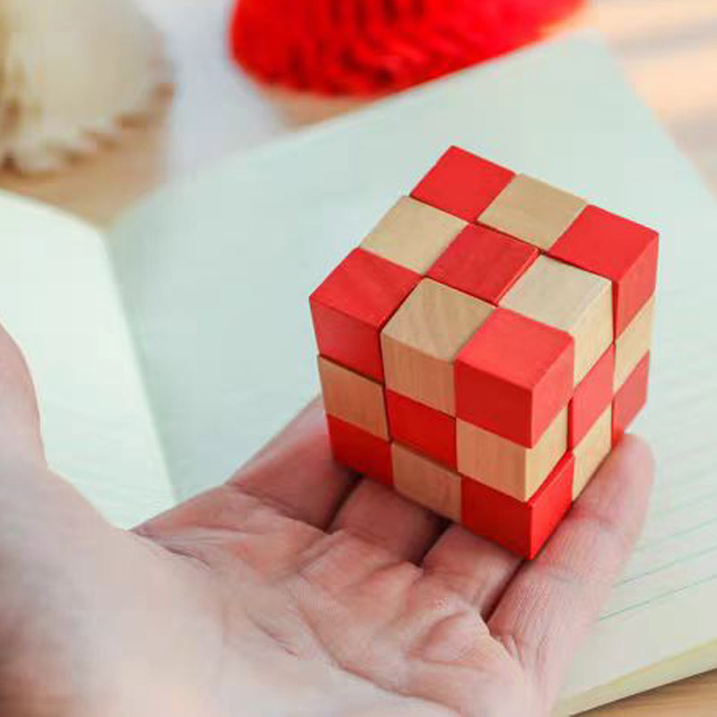 나무 꼬임 뱀 퍼즐 큐브 교육용 장난감 루반 자물쇠 두 - Brain Teaser Cube 리뷰 및 가격