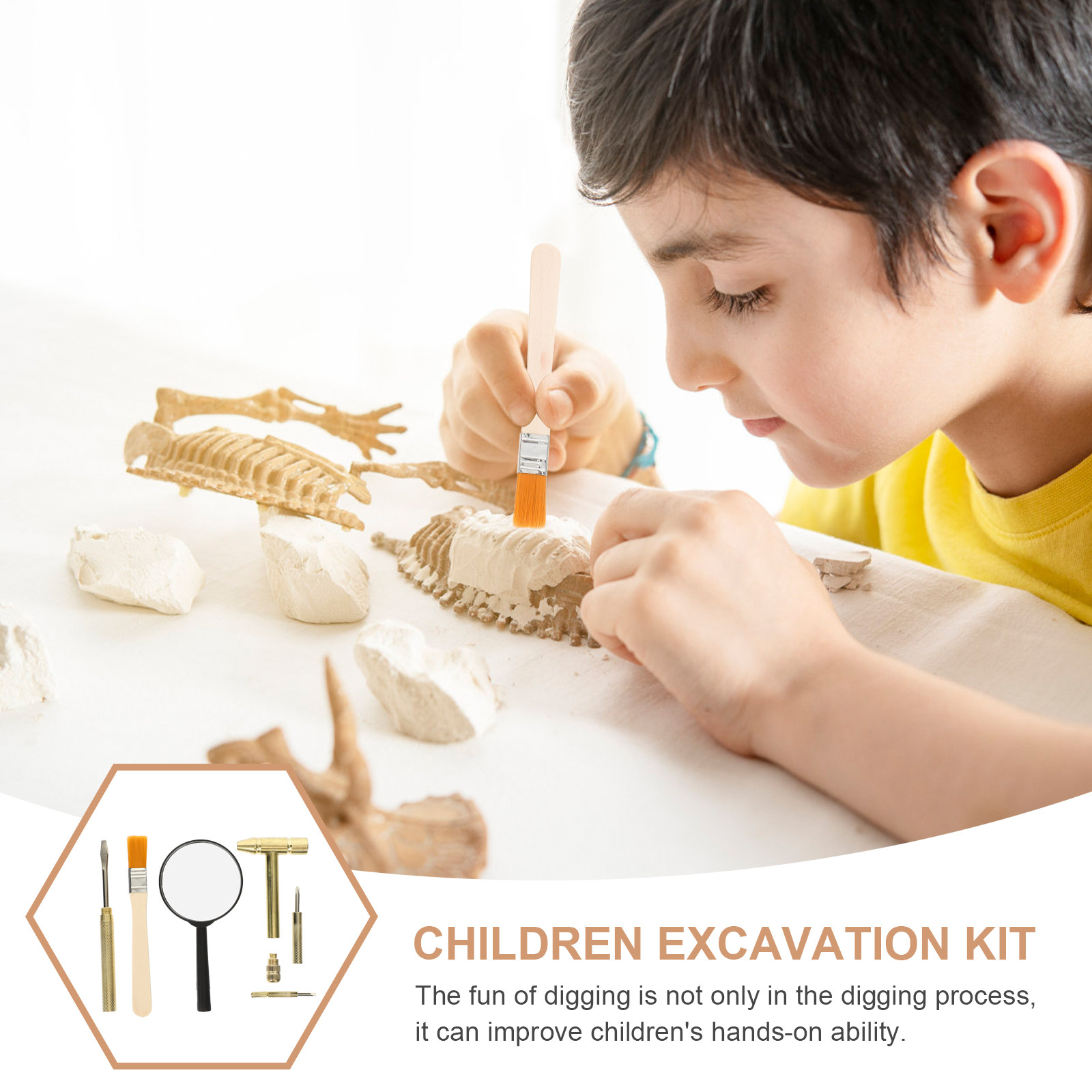 1 세트 어린이 발굴 도구 세트 튼튼한 ABS 금속 목 - Kids Education Kit 리뷰 및 가격
